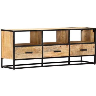 vidaXL Mueble De Tv De Madera Maciza De Mango 120x30x45 Cm Vidaxl