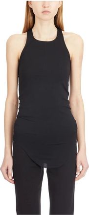 Rick Owens Basic Tank Top - Dames - Tops zonder mouwen - Zwart - S - Katoen - Tops
