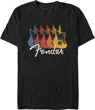 Fender Mens Fender Guitar Retro Rainbow Graphic T-Shirt in Black at Nordstrom, Size Xxx-Large