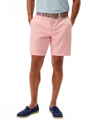 Johnnie-O Nassau Cotton Blend Shorts - 8 In Salmon