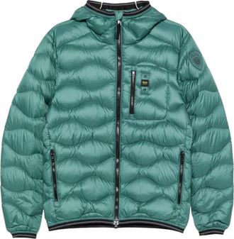 Blauer Heren, Jassen, Groen, Maat: M Nylon