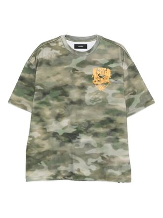 Amiri T-shirt con stampa camouflage - Verde