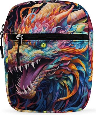 Generic Dragon Crossbody Bag Adjustable Satchel Cute Shoulder Bag Lightweight Sling Bags