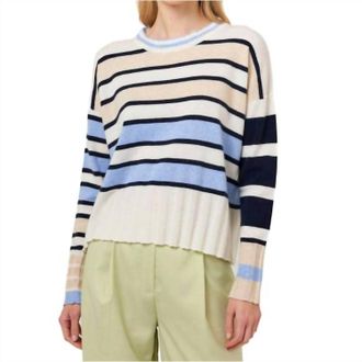 Brodie Oceana Stripe 2.0 Sweater In White/multi