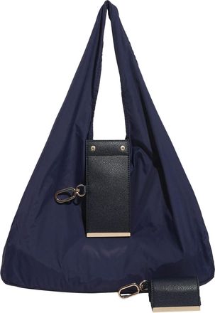 Generic Cymwer Underarm Bag with Key Ring Shopper Tote Bag for Women Ladies (Blue)