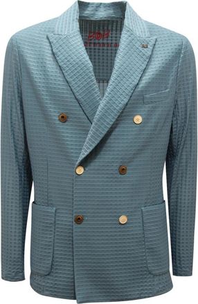 Bob Drive Tech Jacket - Heren - Business blazers - Blauw - M - Leer - Kostuums