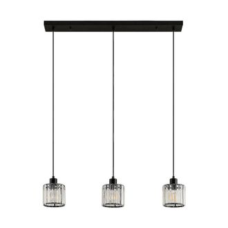 Lindby L&aacute;mpara Colgante vella En Negro De Metal - Lindby