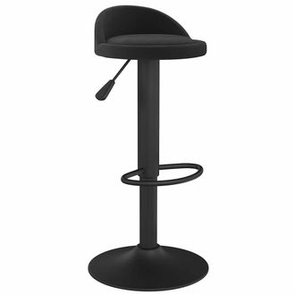 vidaXL Taburete De Cocina De Terciopelo Negro Vidaxl