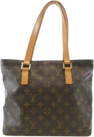 Louis Vuitton Pre-owned Tote Bags, female, Brown, Size: ONE SIZE Pre-owned Canvas Tote Bag