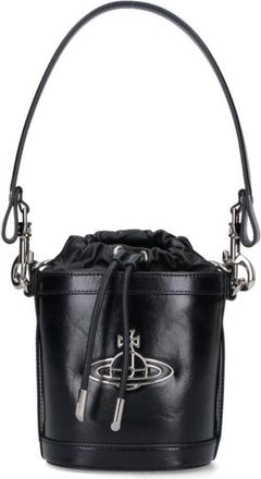 Vivienne Westwood Structured Bucket Bag With Drawstring Closure