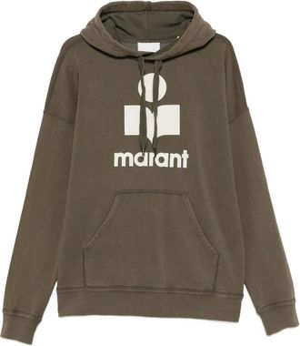 Isabel Marant logo-print hoodie - Brown