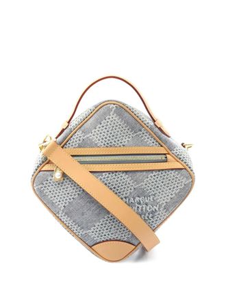 Louis Vuitton 2021s Damier denim messenger bag - men - Denim/Leather - One Size - Blue