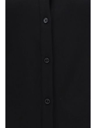 Toteme Womens Viscose Shirt High Cuffs Black