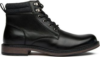 Soletrader Mens Bala Ankle Boots - Black Leather - Size UK 10