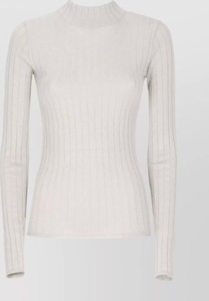 Brunello Cucinelli ribbed knit sweater lurex accents