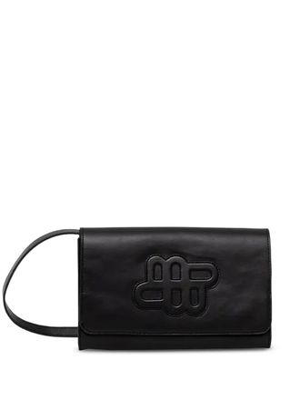 Munthe embossed logo cross body bag - women - Leather - One Size - Black