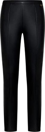Silvian Heach Leren-look broek - Dames - Slim Fit Broeken - Zwart - L - Broeken