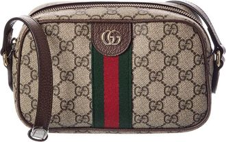 Gucci Ophidia Small Gg Supreme Canvas & Leather Camera Bag