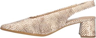 Notre-V Schoenen, Dames, Beige, 43 EU, Leer, 41903 Slingbacks