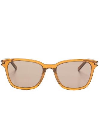 Saint Laurent Eyewear Occhiali da sole con montatura wayfarer - Marrone
