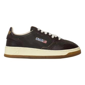 Autry Medalist Low - Dames - Sneakers - Bruin - 38 EU - Katoen - Schoenen