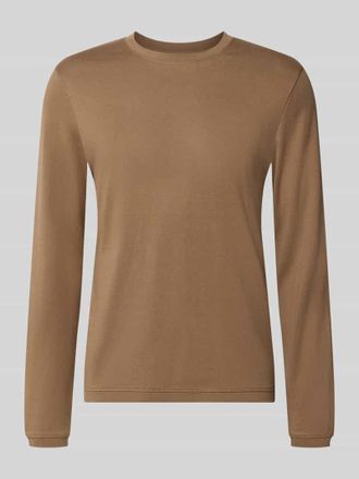 Cinque Longsleeve mit Rundhalsausschnitt Modell Baldi in Hazel, Gr&ouml;&szlig;e XL