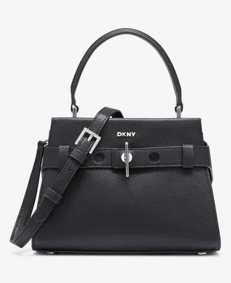 DKNY Bleeker Small Satchel in Black/silver at Nordstrom