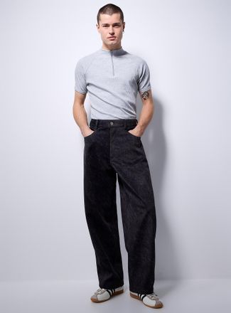 Le 31 Mens Fuzzy felt 5-pocket pant Loose fit Imported from Seoul