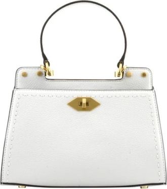 Pourchet Le Trianon PM - Dames - Handtassen - Wit - ONE Size - Leer - Tassen