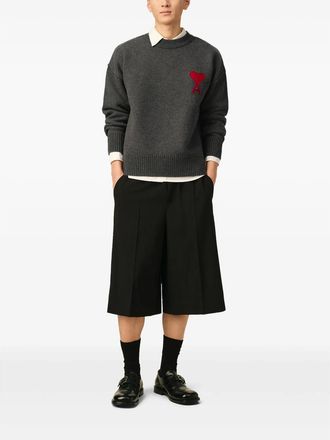 Ami Ami De Coeur Crew-neck Wool Sweater
