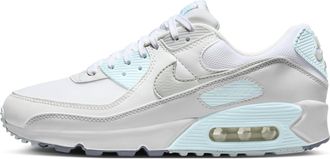 Nike DH8010-104 Air Max 90 Women White/Light Silver-Glacier Blue UK 3