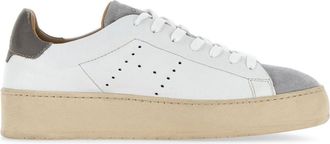 Hogan H672 lace-up leather sneakers - women - Leather - 35 - White