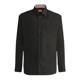 Alviero Martini 1A Classe Heren, Overhemden, Zwart, Maat: XL Katoen