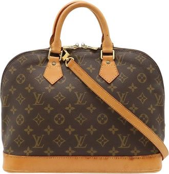 Louis Vuitton Brown Coated/Waterproof Canvas Alma (Authentic Pre-Loved)