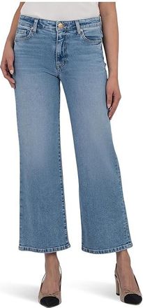 Kut from the Kloth Charlotte High-Rise Wide Leg With Regular Hem in Incontestable Womens Jeans Incontestable : 6 27, Cotton/Denim/Polyester