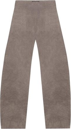 Cortana Broeken, Dames, Grijs, L, Leer, Mira High Waist Broeken