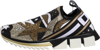 Dolce & Gabbana Mens Multicolor Sorrento Low Top Sneakers Shoes Elastane