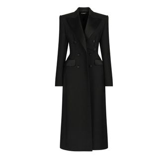 Dolce & Gabbana Elegante Cappotto Invernale - - Coats - Donna - Nero - S