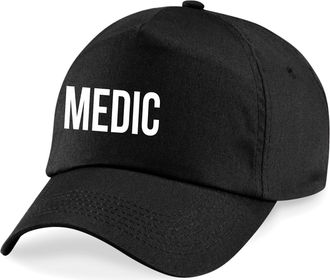 Generic New Medic Letter Printed Baseball Cap, Medical Rescue Officer Emergency Baseball Cap Cool Summer Gift(Black)
