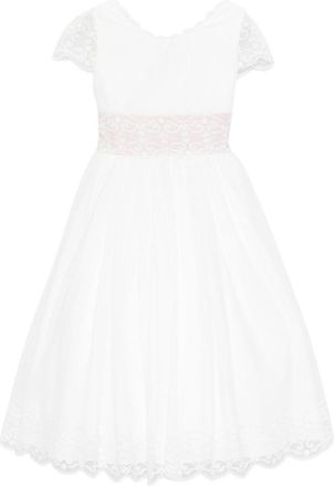 Amaya Dress with lace trim