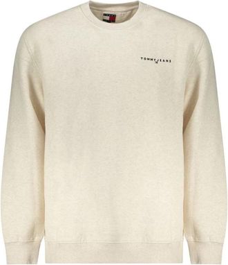 Tommy Hilfiger Cotton Sweater - Heren - Sweatshirts - Beige - XL - Katoen - Hoodies & sweatvesten