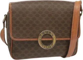 Celine Vintage, unisex, Bruin, ONE Size, Leer, Pre-owned Leather celine-bags