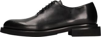 Les Hommes Lace-ups van Leer - Heren - Nette schoenen - Zwart - 44 EU - Leer - Schoenen