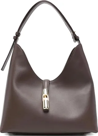 Furla Medium Logo-detail Leather Shoulder Bag