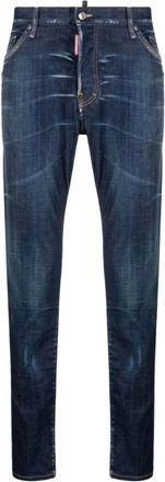 Dsquared2 Cool Guys Jeans - Heren - Slim Fit Jeans - Blauw - XL - Katoen - Jeans