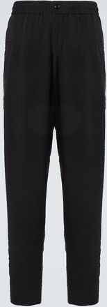 Giorgio Armani Pantaloni regular in jacquard