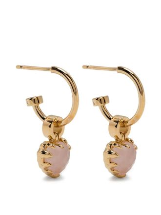 Stolen Girlfriends Club love anchor earring - women - quartz/18kt Gold Plated Silver - One Size