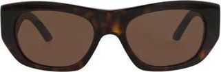 Alexander McQueen 54mm Square Sunglasses in Havana Havana Brown at Nordstrom Rack
