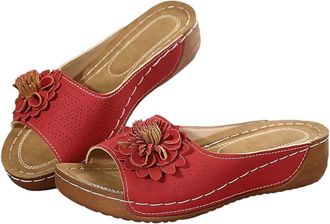 Generic Ladies Gold Sandals Summer Work Shoes for Women UK Planter Facilities Sandals Orthopaedic Slippers Pain Relief Plantar Fasciitis Soft Sliders for Wome