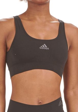 adidas Bustier ADIDAS SPORTSWEAR Active Seamless Micro Stretch, Damen, Gr. XS, N-Gr, schwarz (000, schwarz), Microtouch, Obermaterial: 89% Polyamid, 11% Elas